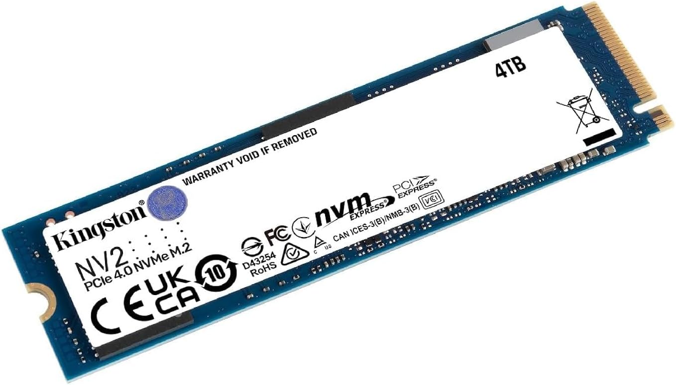 Kingston NV2 4TB PCIe 4.0 NVMe SSD M.2 Kingston NV2 4TB PCIe 4.0 NVMe SSD M.2